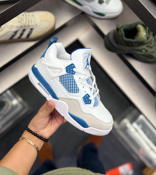 AIR JORDANS RETRO 4 MILITARY BLUE
