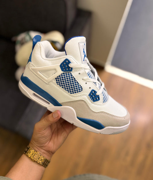 AIR JORDANS RETRO 4 MILITARY BLUE
